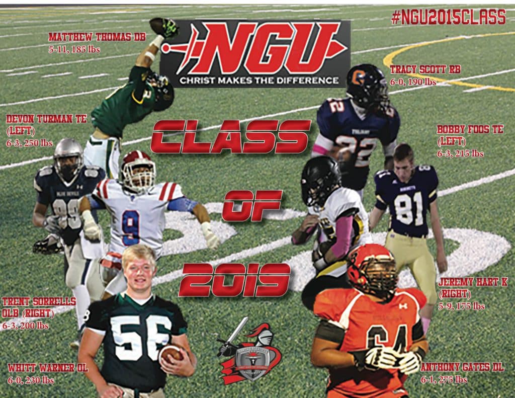 Welcome the upcoming NGU Football Class of 2019