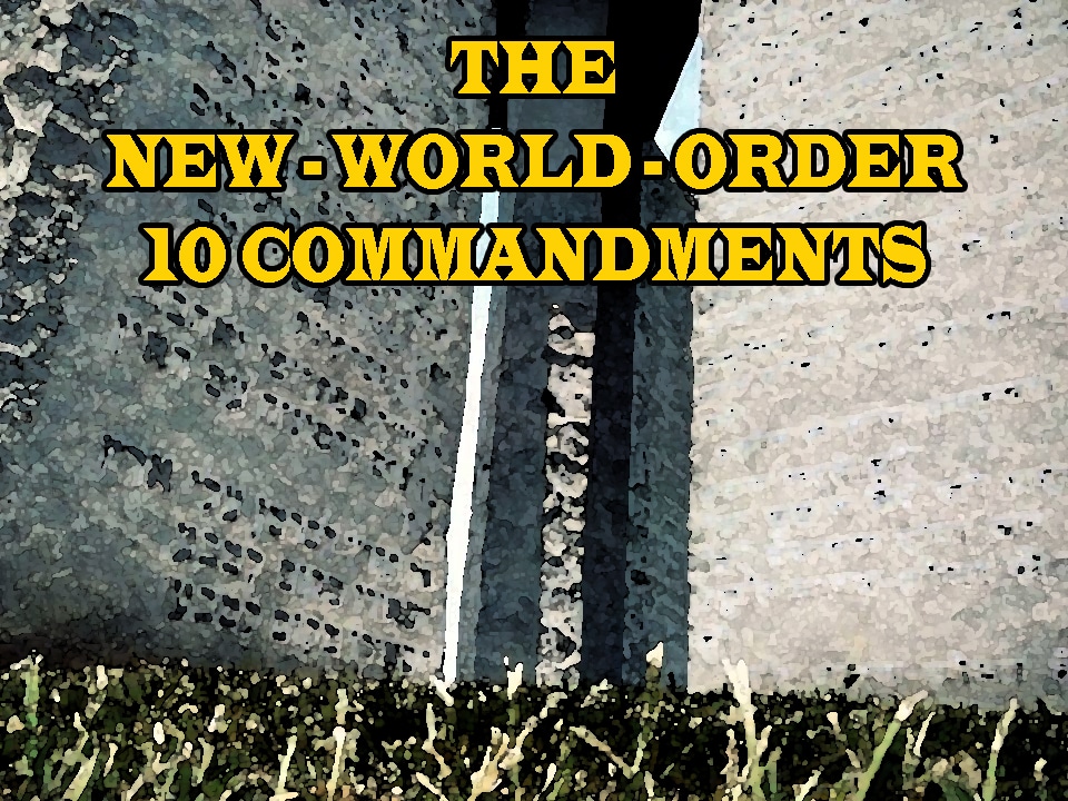 Reading The NWO 10 Commandments.