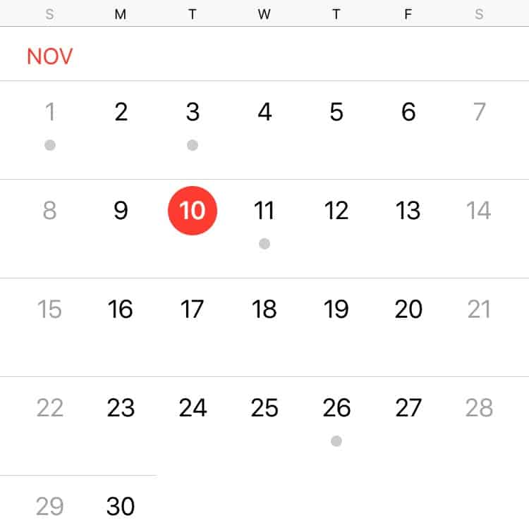 10 National Days in November