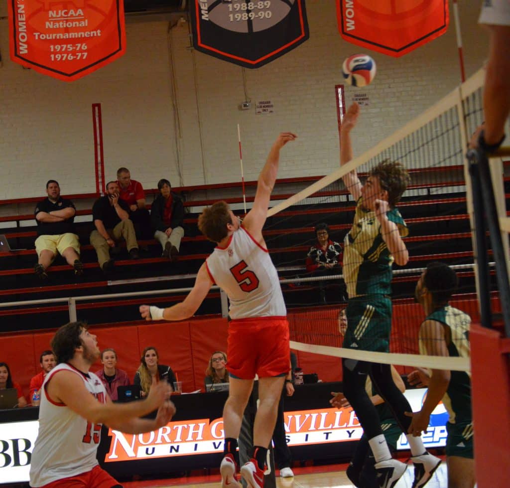 Photoblog: North Greenville men’s volleyball team takes on Lees-McRae College