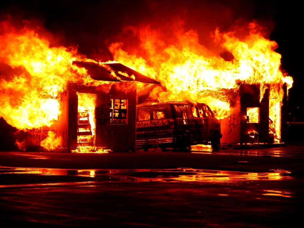 Firebomb burns through political lines in N.C.