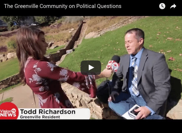 Vision 48 Video: Madison Styles in Downtown Greenville with some political questions