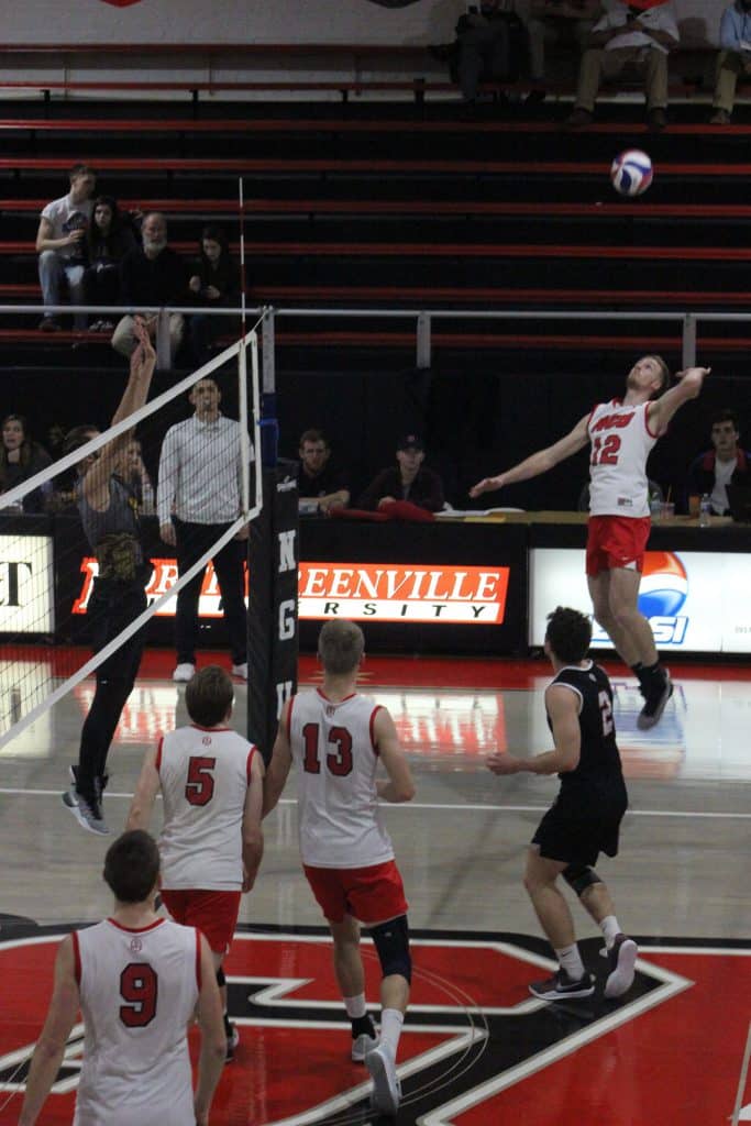 NGU Mens Volleyball takes the win against Emmanuel college 3-0