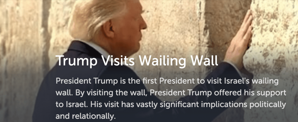 Social media reacts to Trump’s Wailing Wall visit