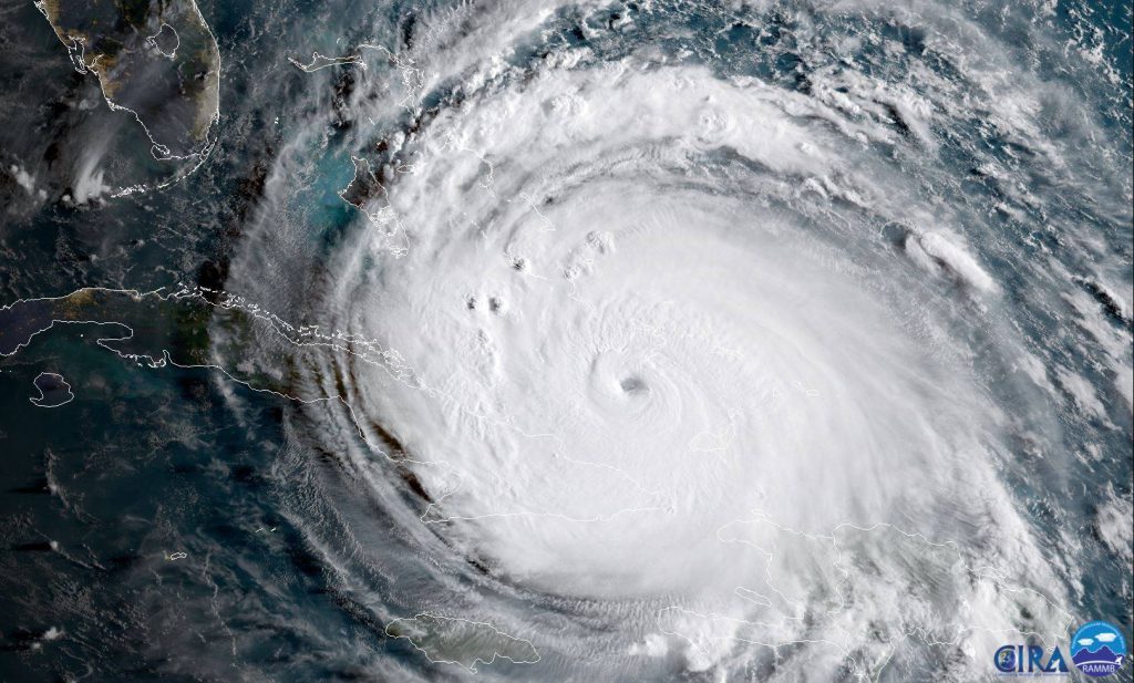 The striking path of hurricane Irma