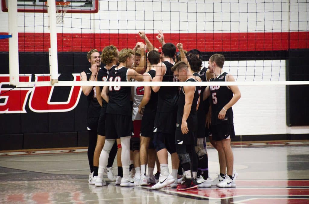 Photoblog: NGU Men’s Volleyball dominates Clemson University