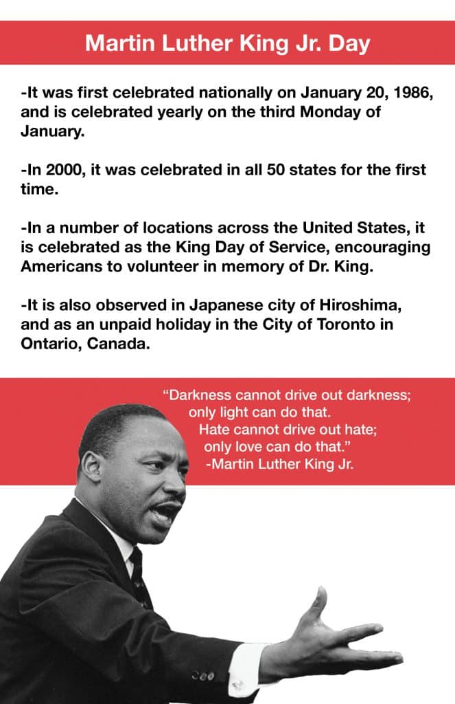 Martin Luther King Jr. Day Infographic