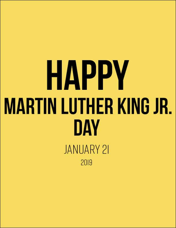 Martin Luther King Jr. day