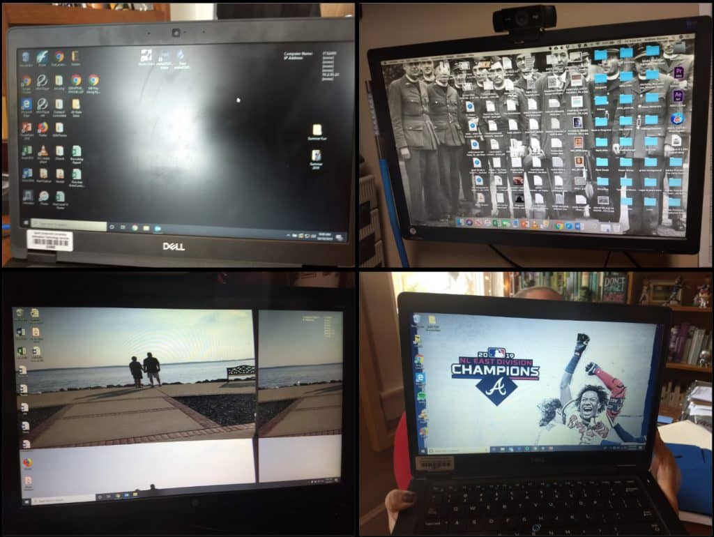 Are NGU faculty computer desktops woefully cluttered or precisely optimized?