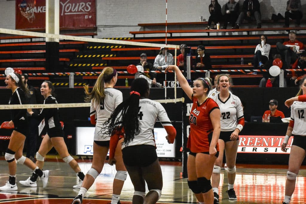 NGU women’s volleyball team defeated by Emmanuel College