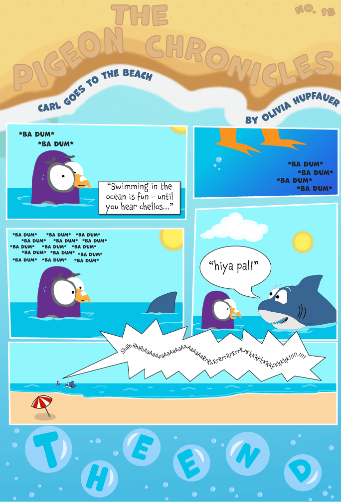 The Pigeon Chronicles: Carl goes to the beach