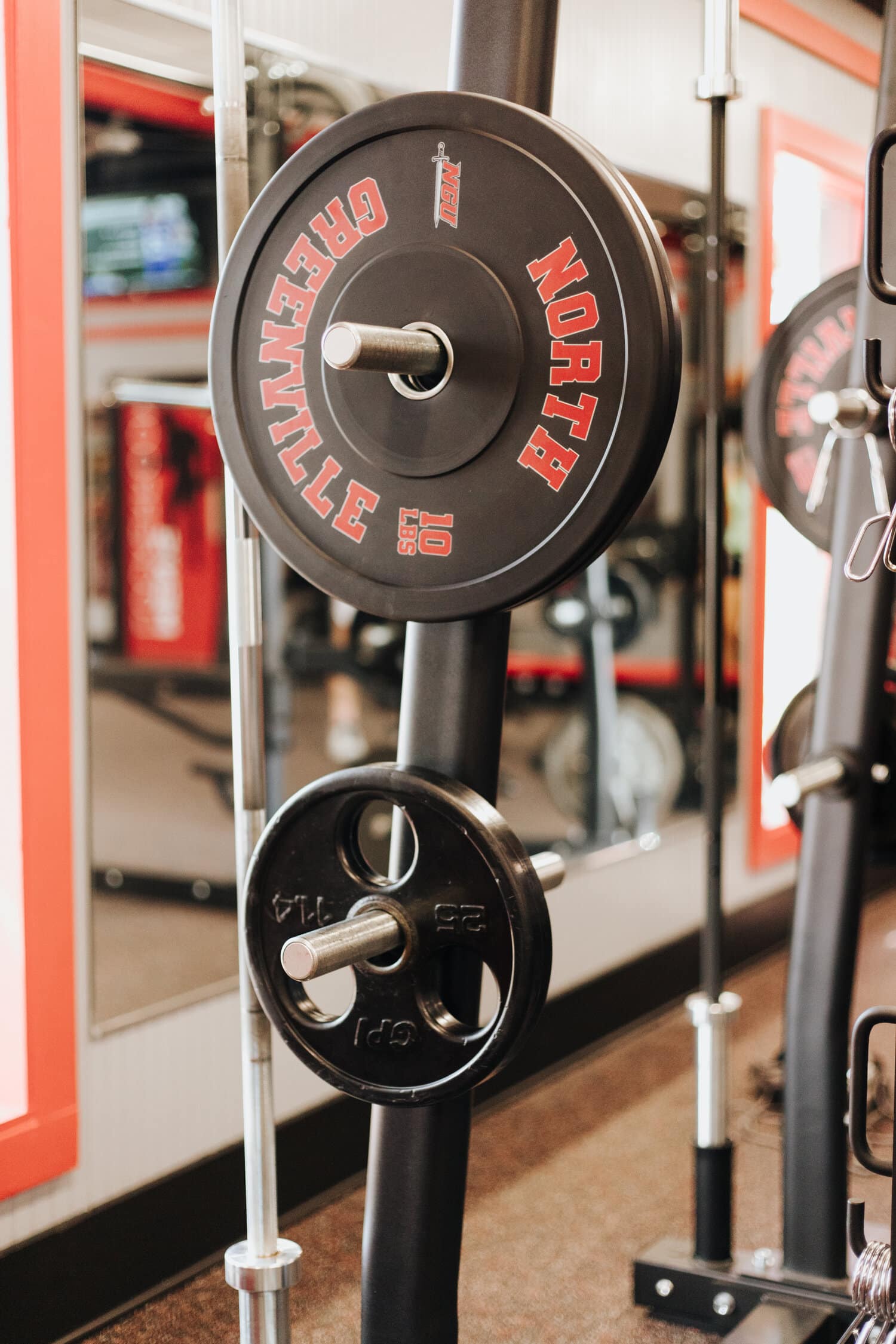 The fitness center received new free weights for gym-goers to lift with.