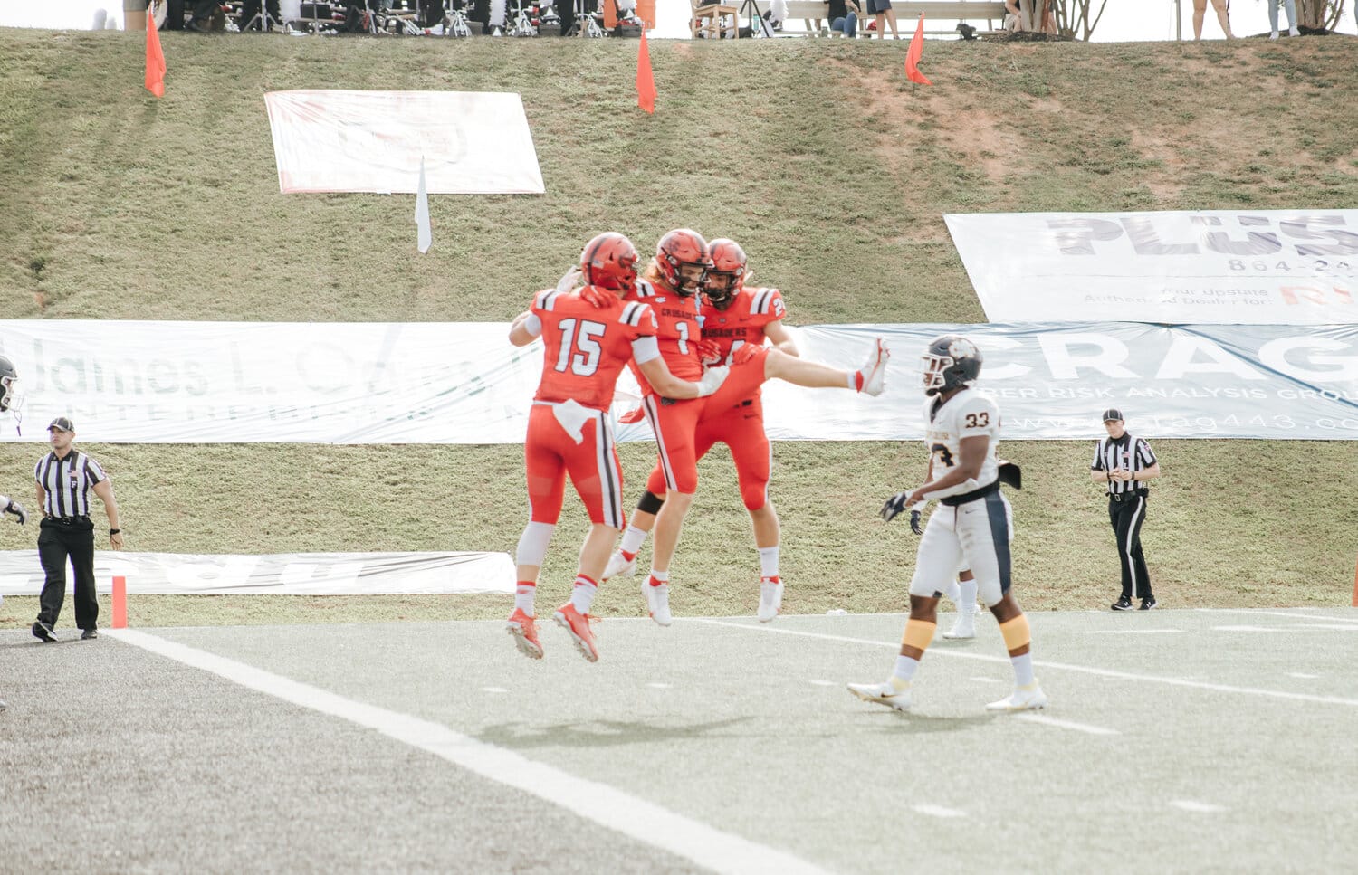 At this year’s homecoming game, North Greenville Crusaders played Mississippi College.