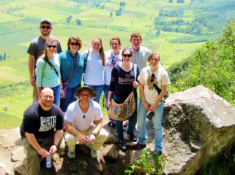 A group from a previous trip gathers for a picture. Photo courtesy of Allen McWhite.