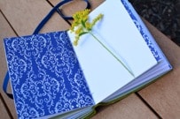 A handmade journal from Freedom Leather.