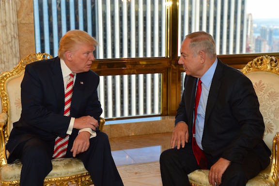 American president-elect Donald Trump meets with Israeli Prime Minister Benjamin Netanyahu on September 25. Photo courtesy: donaldjtrump.com campaign gallery.