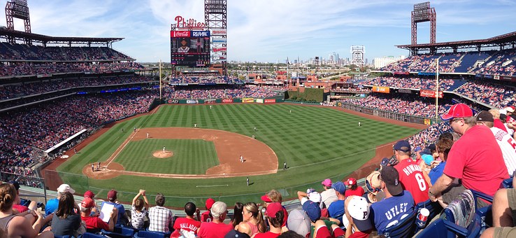 Phillies fans fill Citizens Bank Park to cheer on their favorite team.