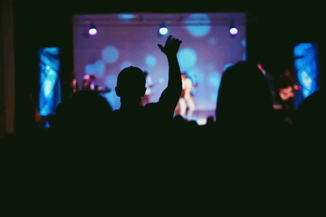 Students worship during one of the services of Student Led Renewal. Photo courtesy of Hunter Merck.