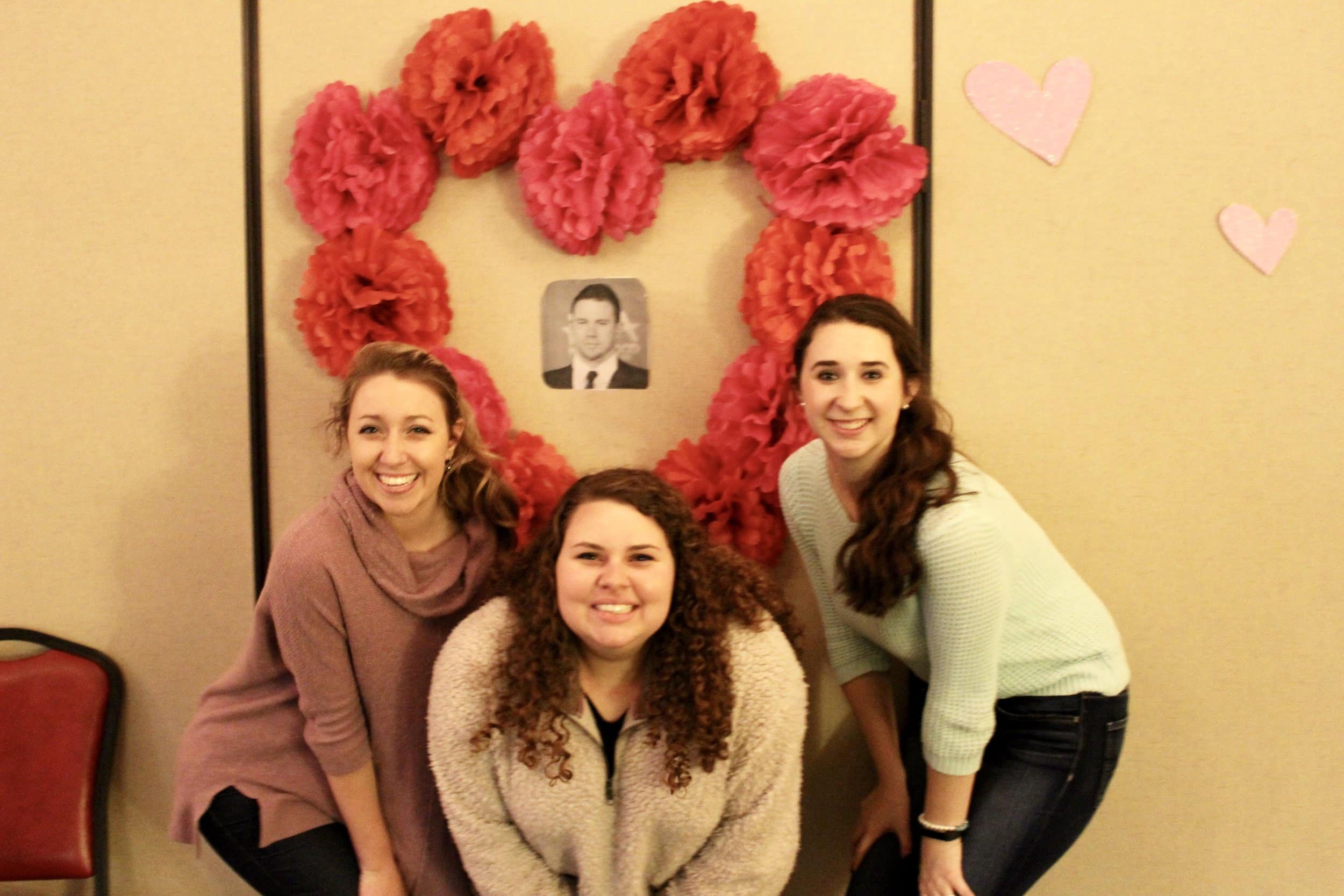 Hayden Harris, Christy Owenby and Emily Barnhill wish Channing Tatum was actually there.