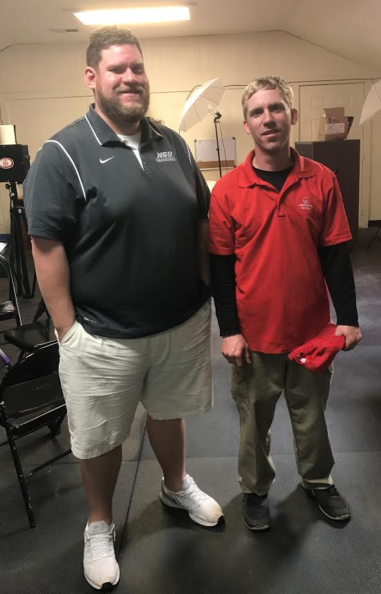 Robbie Gawrys and Alan Kahaly have introduced the internet sports broadcasting network to NGU athletics. Photo courtesy of Terry Davis