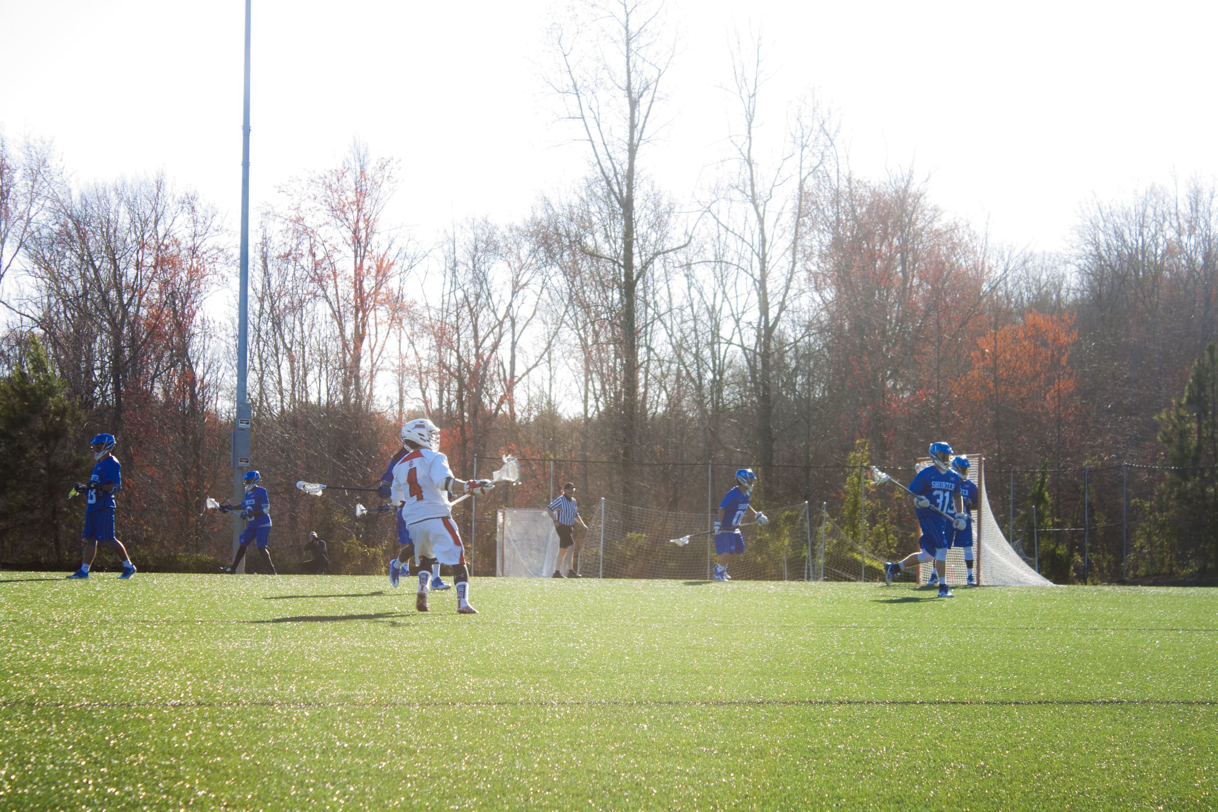 The Crusaders look to score on offense.