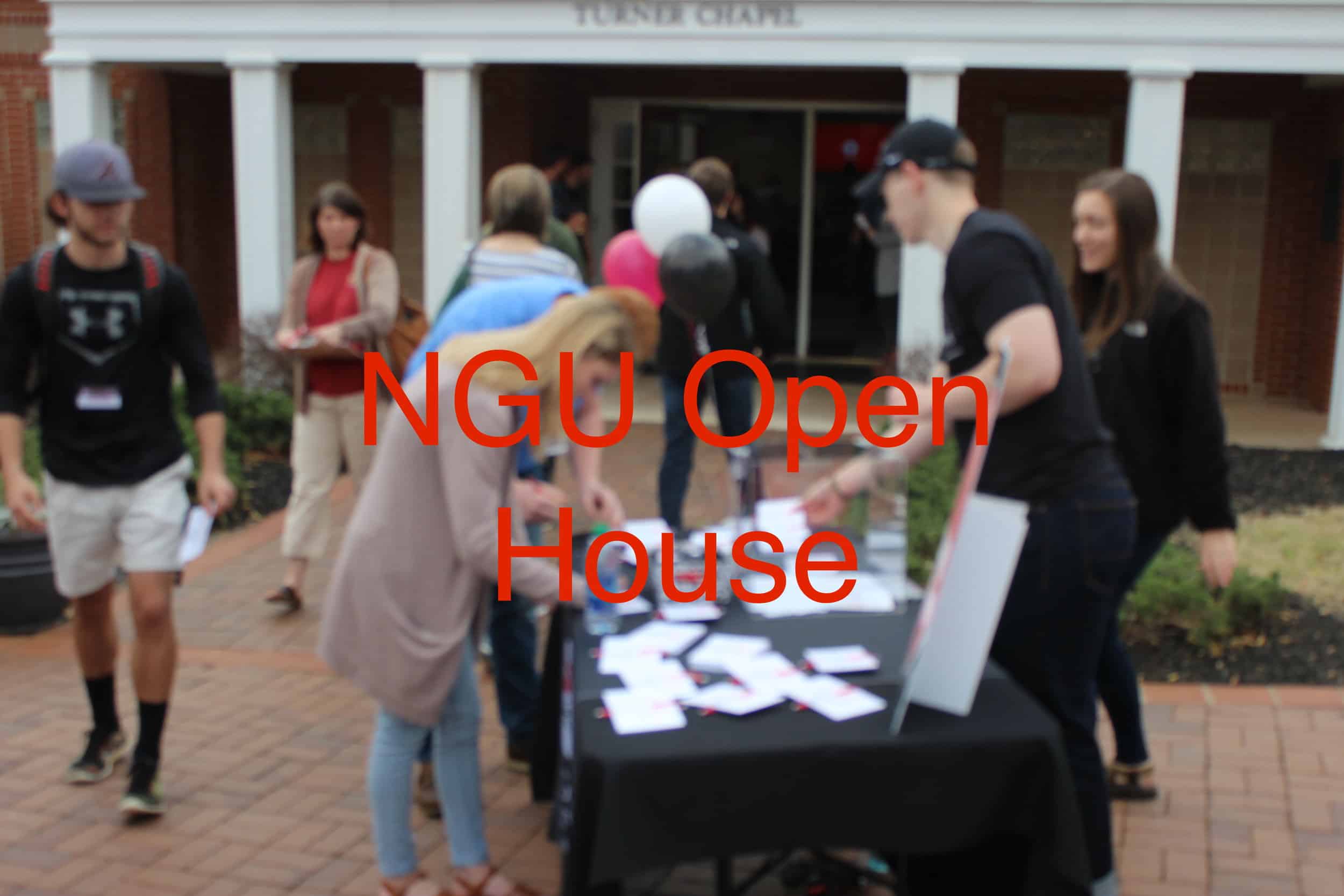 Prospective NGU students join the campus' first ever Friday open house.&nbsp;