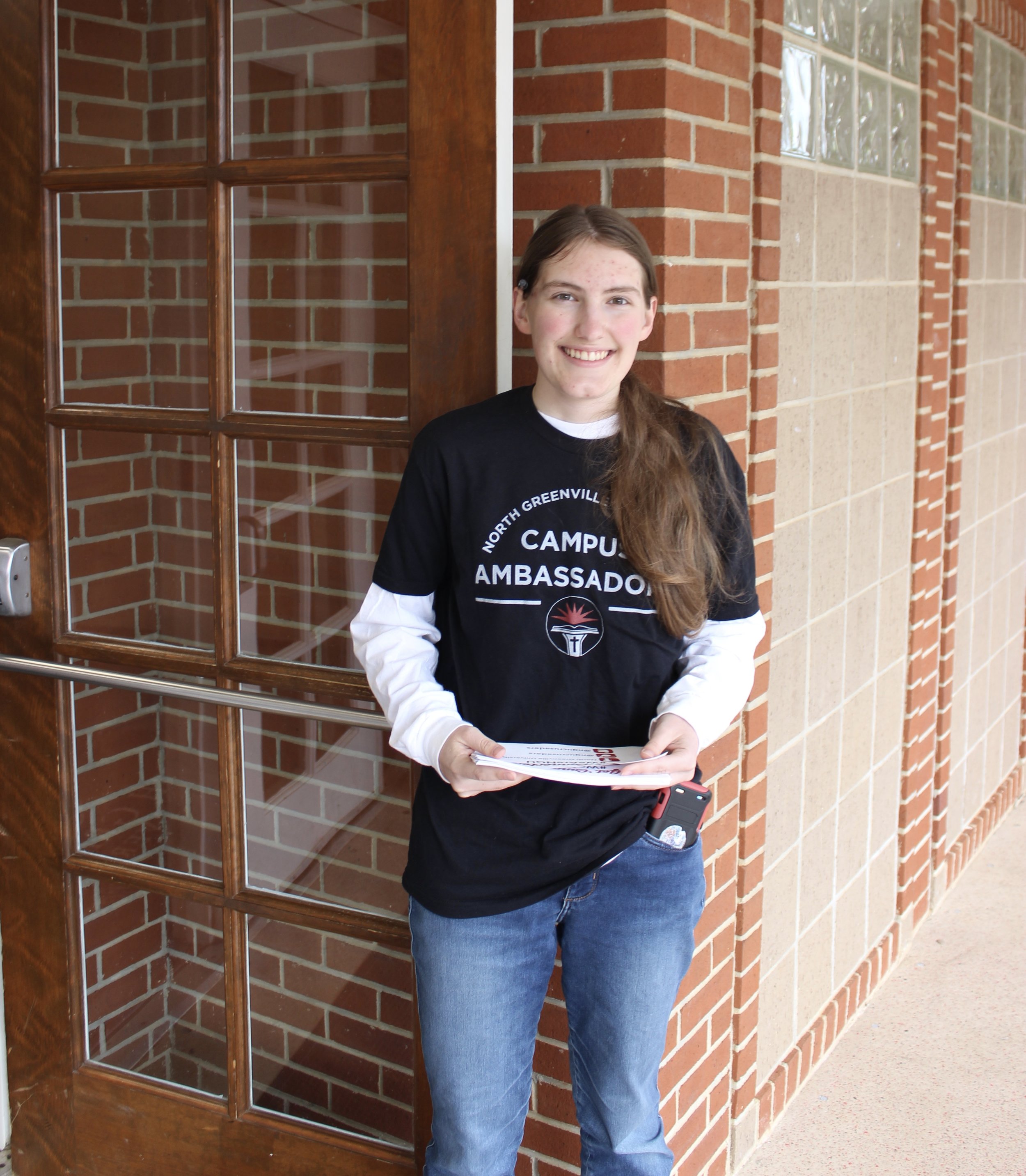 The open house was made a success through the hardworking and welcoming campus ambassadors such as Karley Conklin.&nbsp;