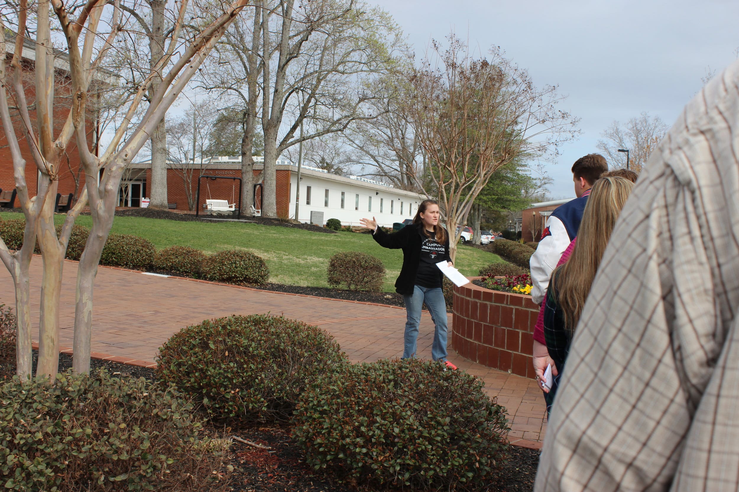 Abigail Johnson led a fantastic tour, ensuring that her group had fun while they learned about NGU.