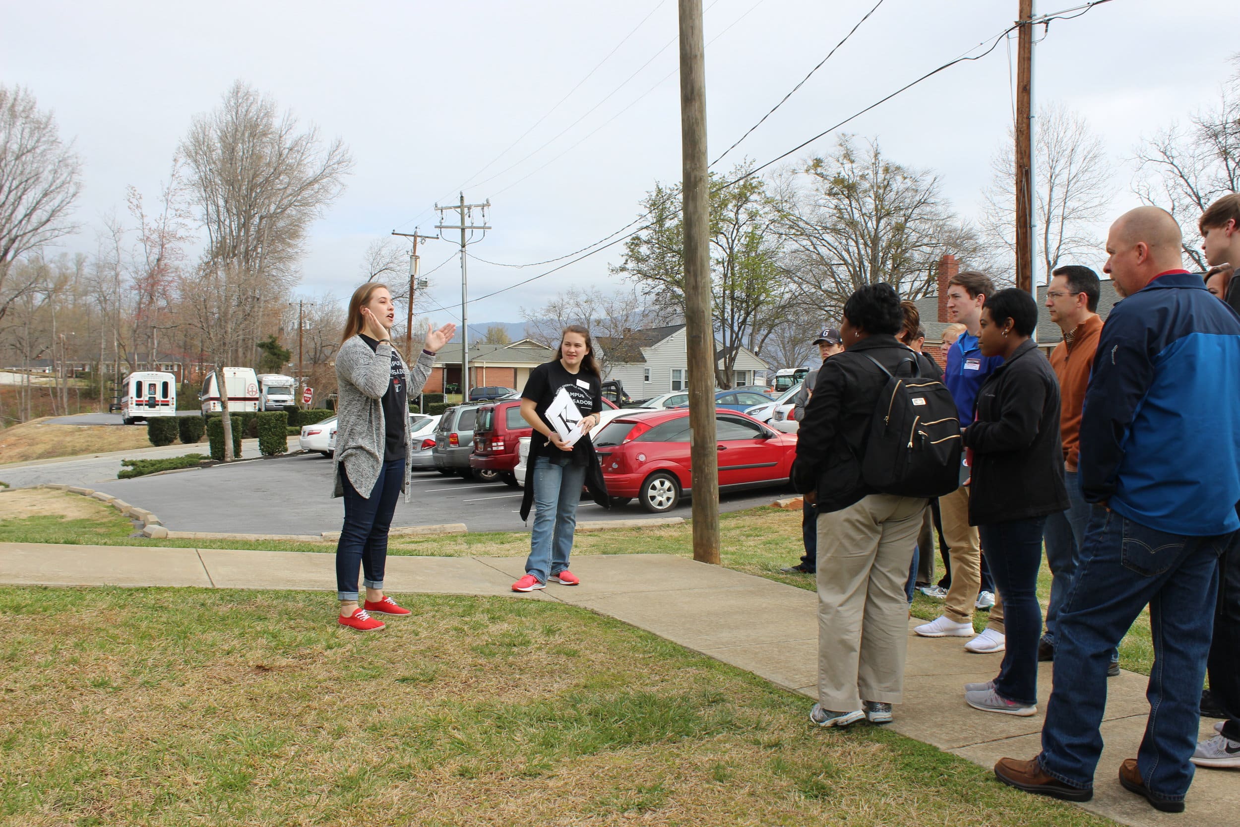 Tours were able to walk through an NGU dorm to see what living on campus is really like.