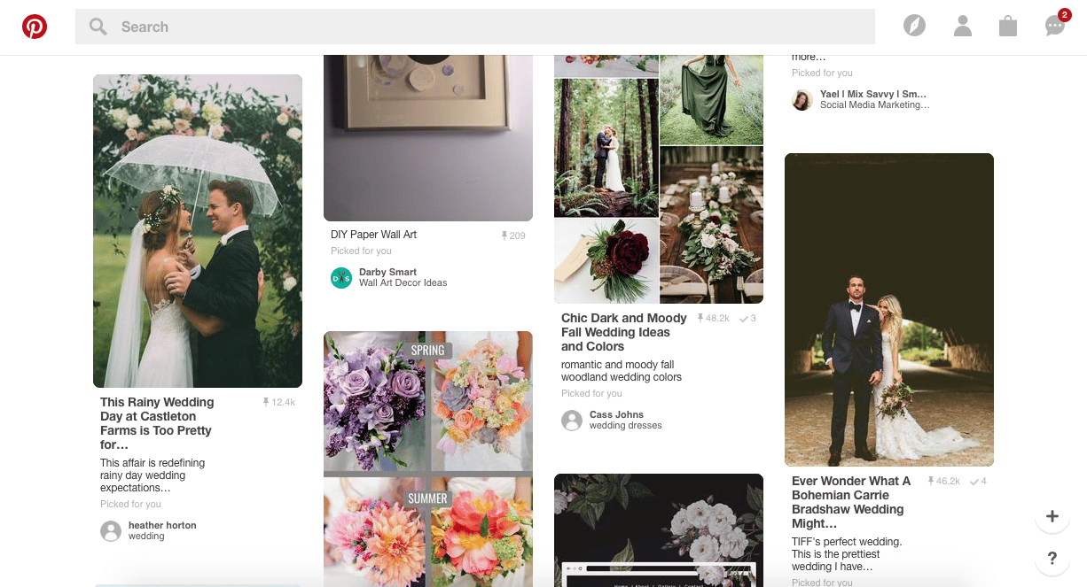 Screenshot from Pinterest