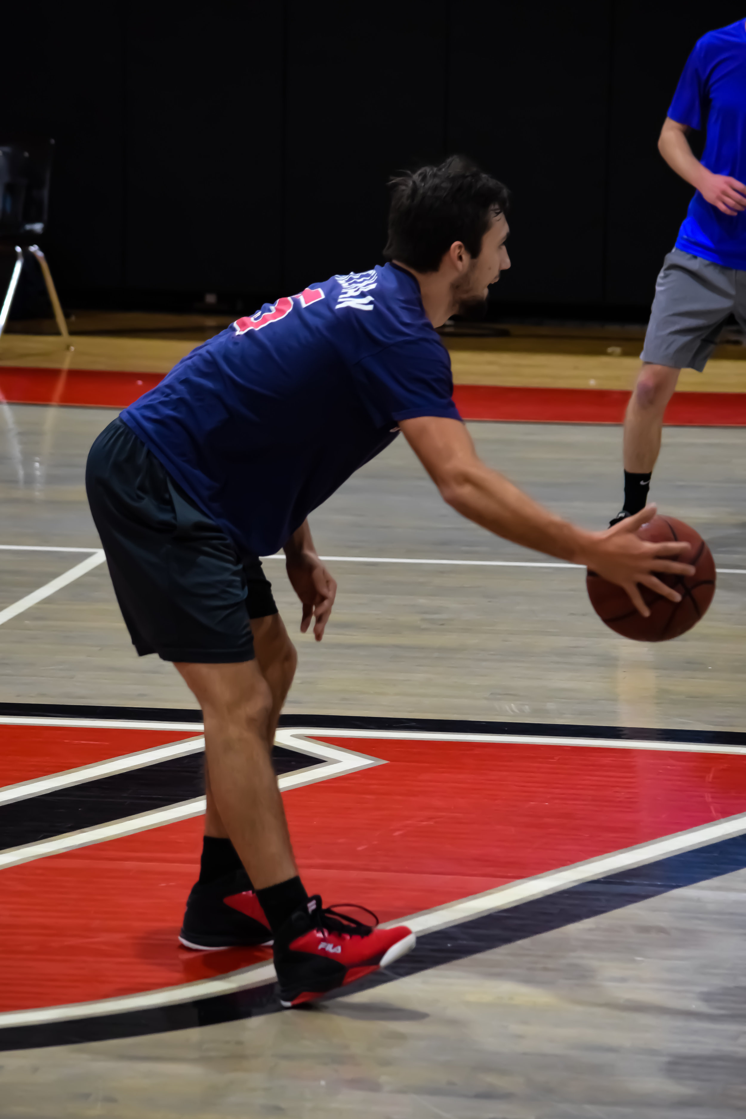 Basketball requires some intense concentration and Matt Gravely has that concentration.