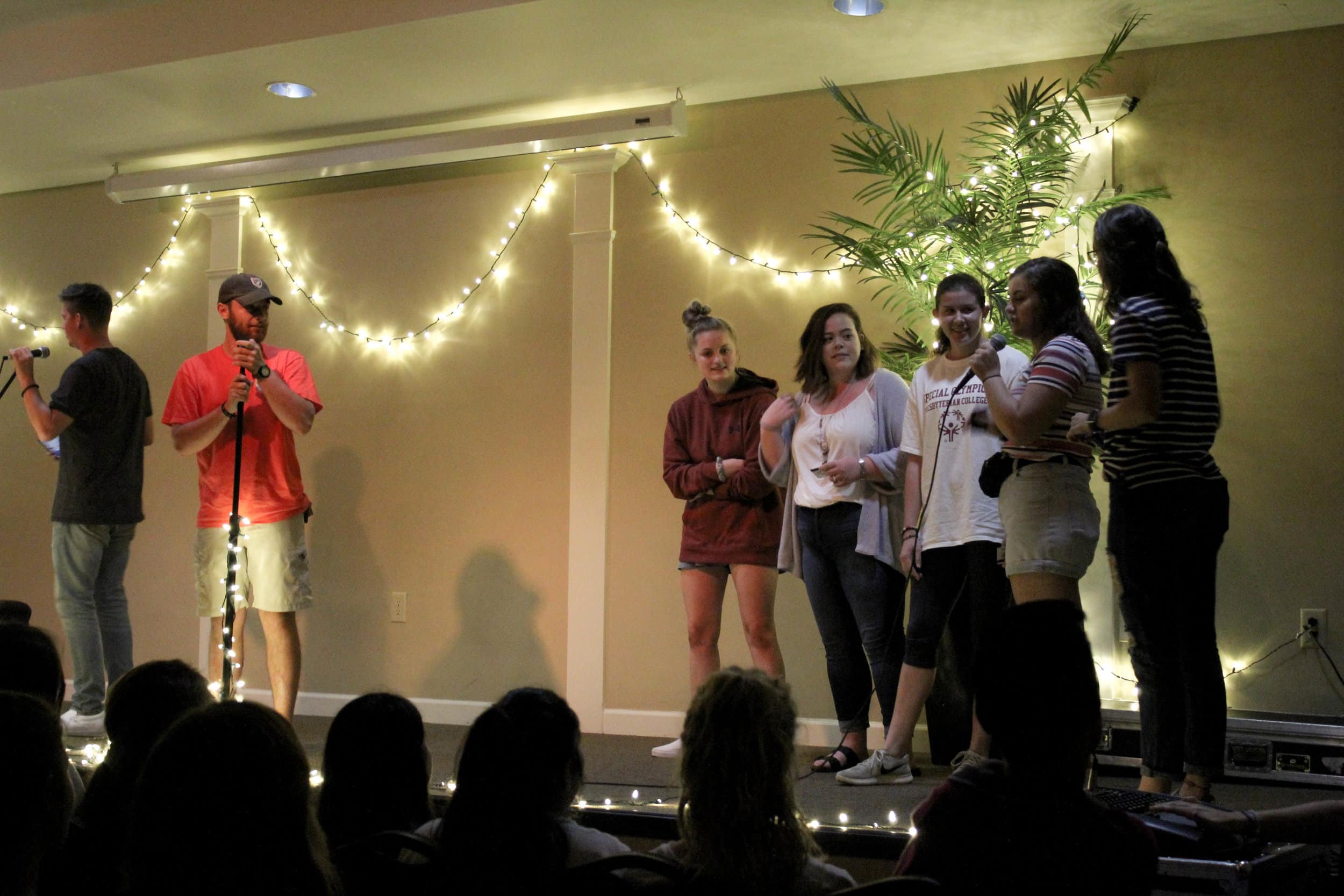 A contest was put on during the coffeehouse. The first five students to follow NGU student activities on instagram won a gift card.