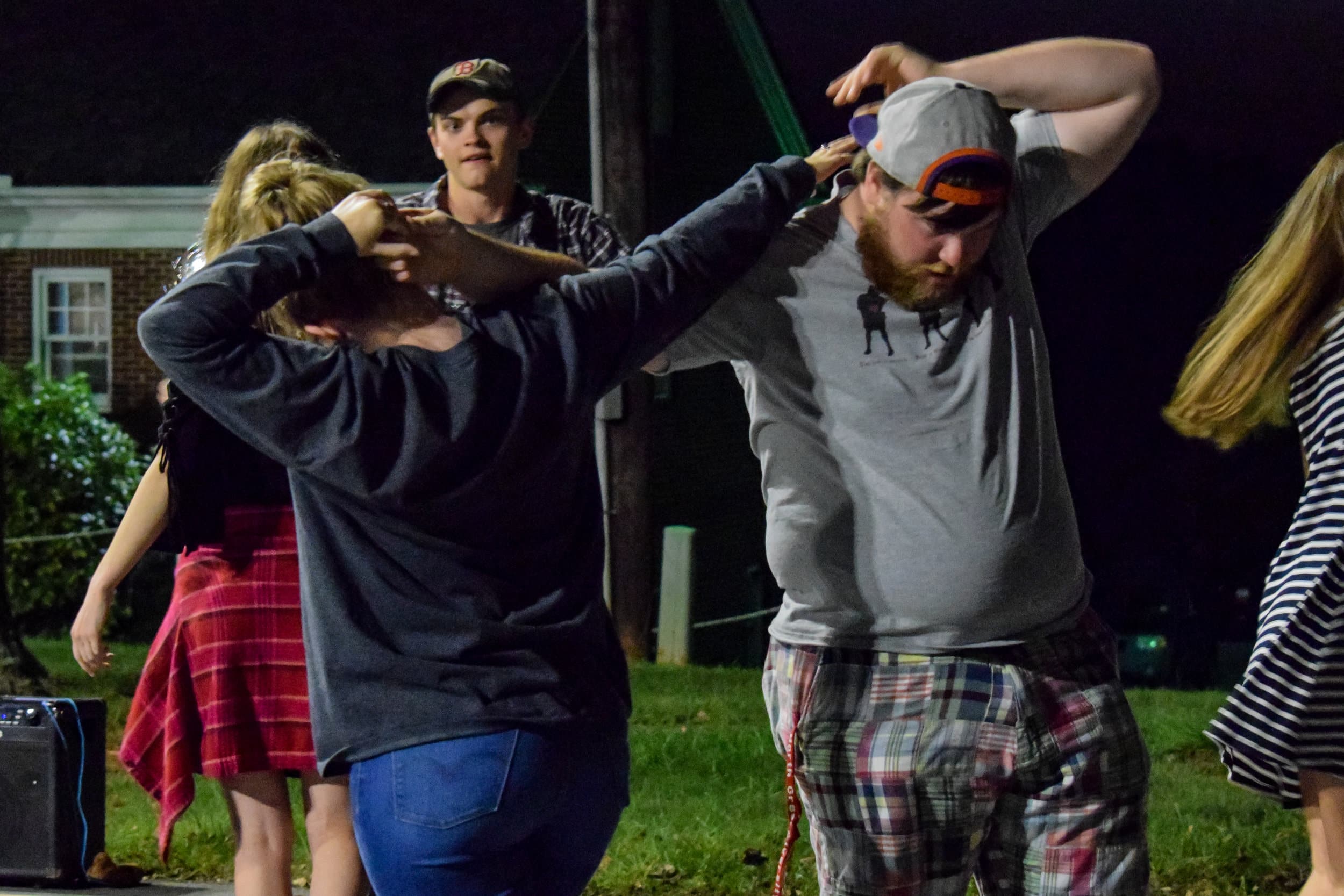 Parrish and Fletcher showcase an advanced move once they see other students trying to figure out how to do it.