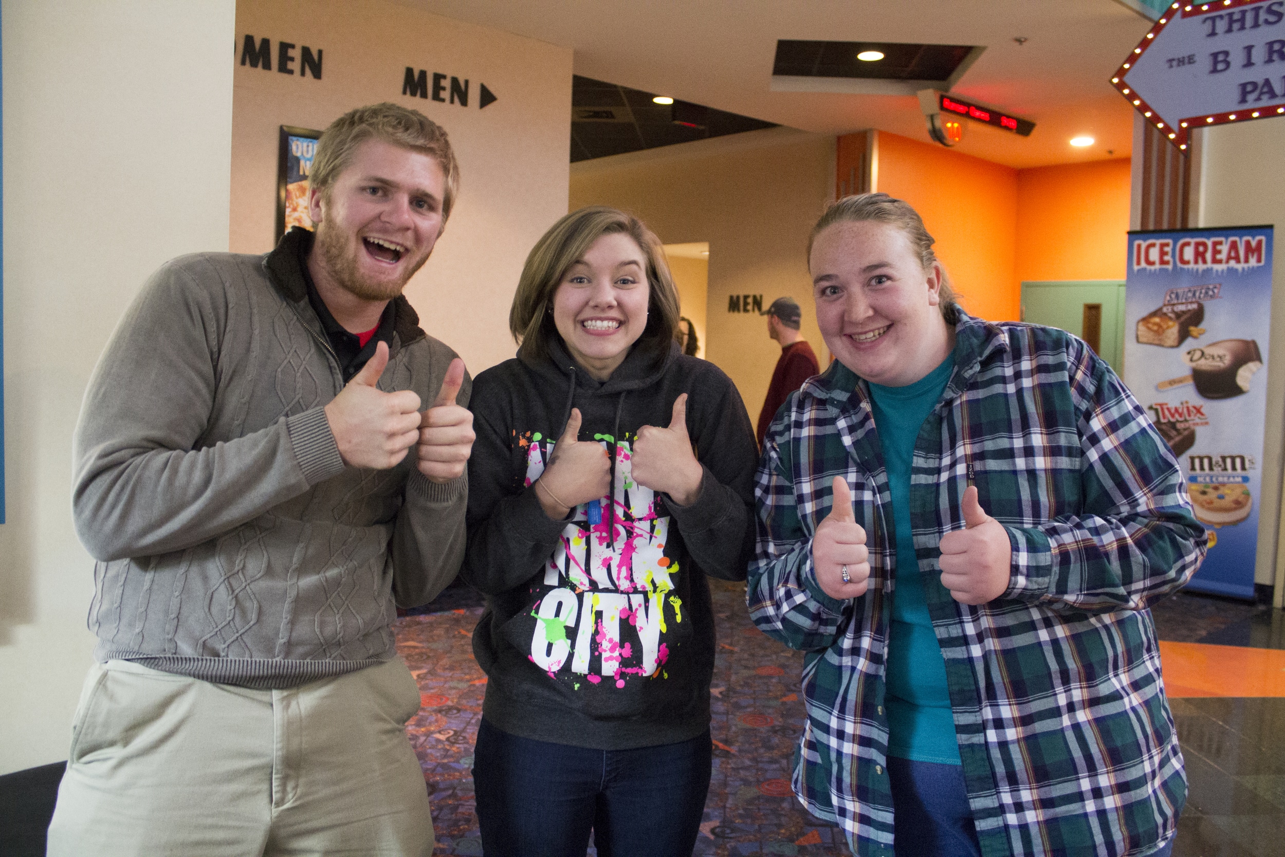 Sophomores Matthew Mckay, Sela Estell and Sarah Howard are excited to see what "Mockingjay Part I" has in store for them.&nbsp;