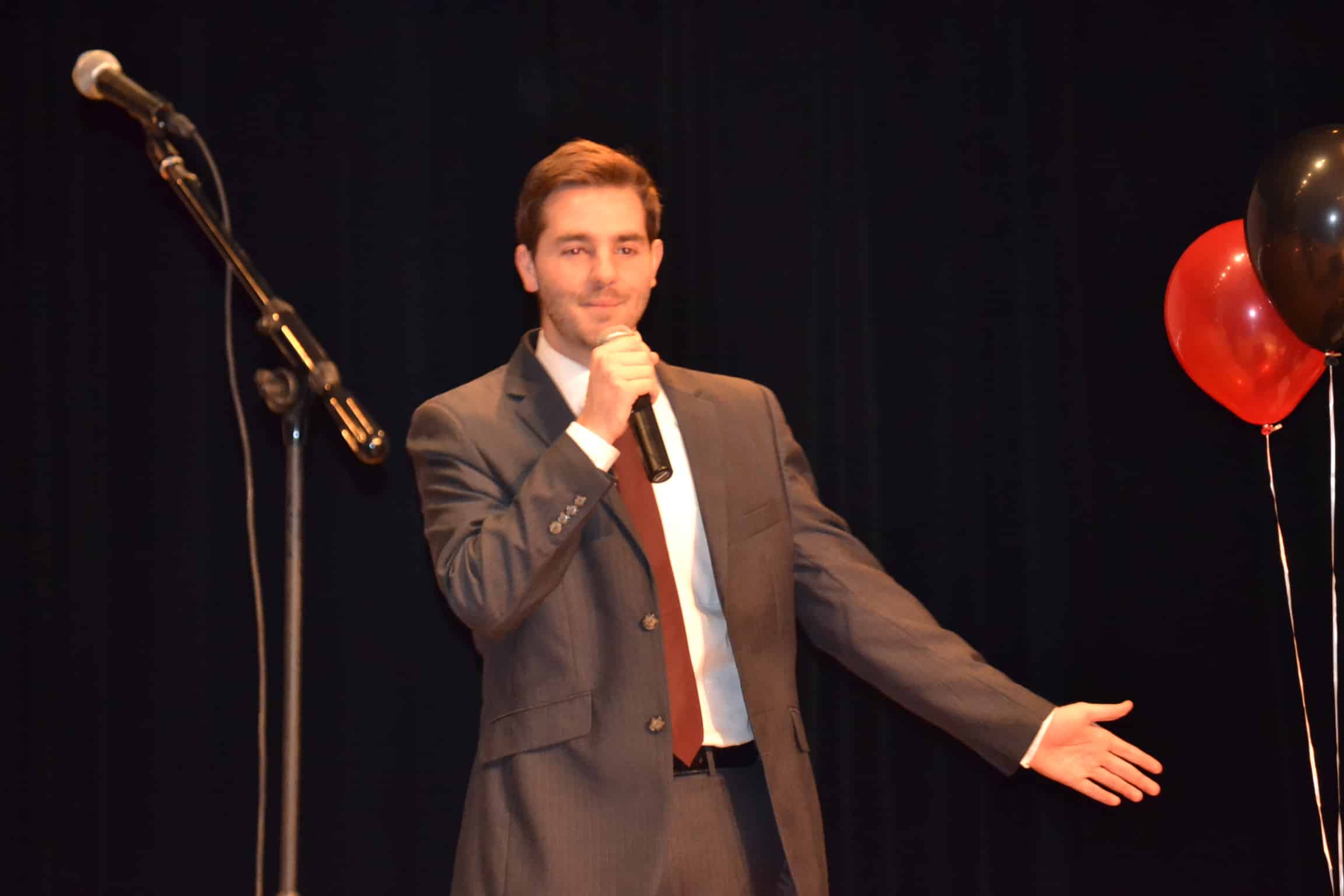  Drew Norris, our Student Government President, hosted NGU Got Talent and kept the audience entertained between each act.&nbsp; 
