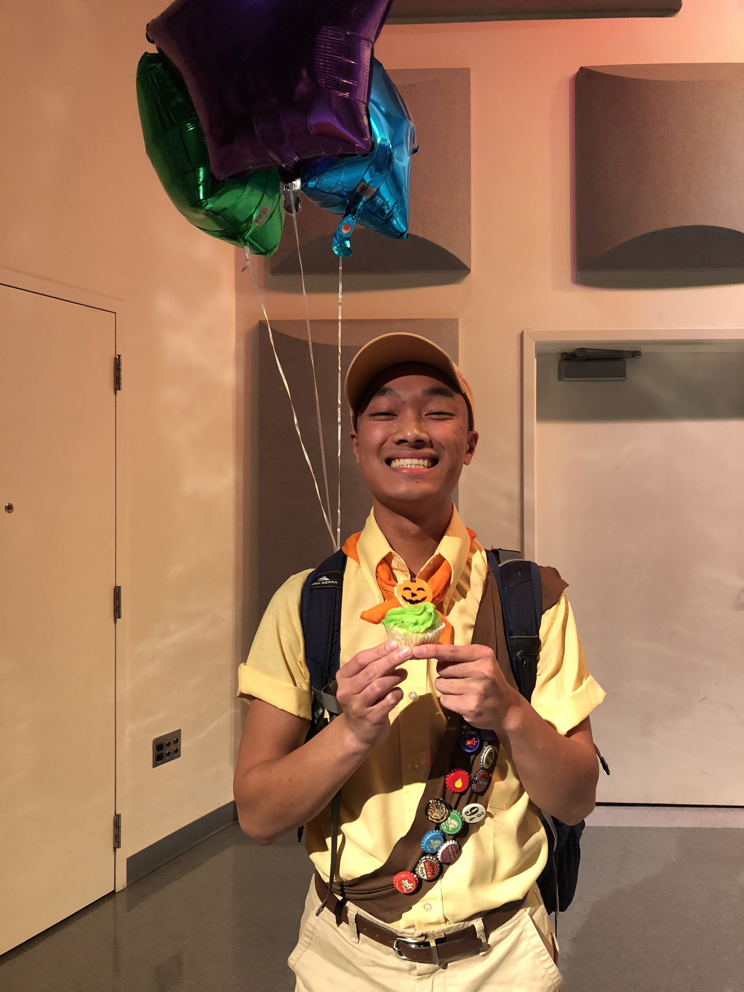 Sophomore Adam Kelly placed second in the Improv Show's costume contest dressed as the adorable boy scout from Disney Pixar's "Up."&nbsp;