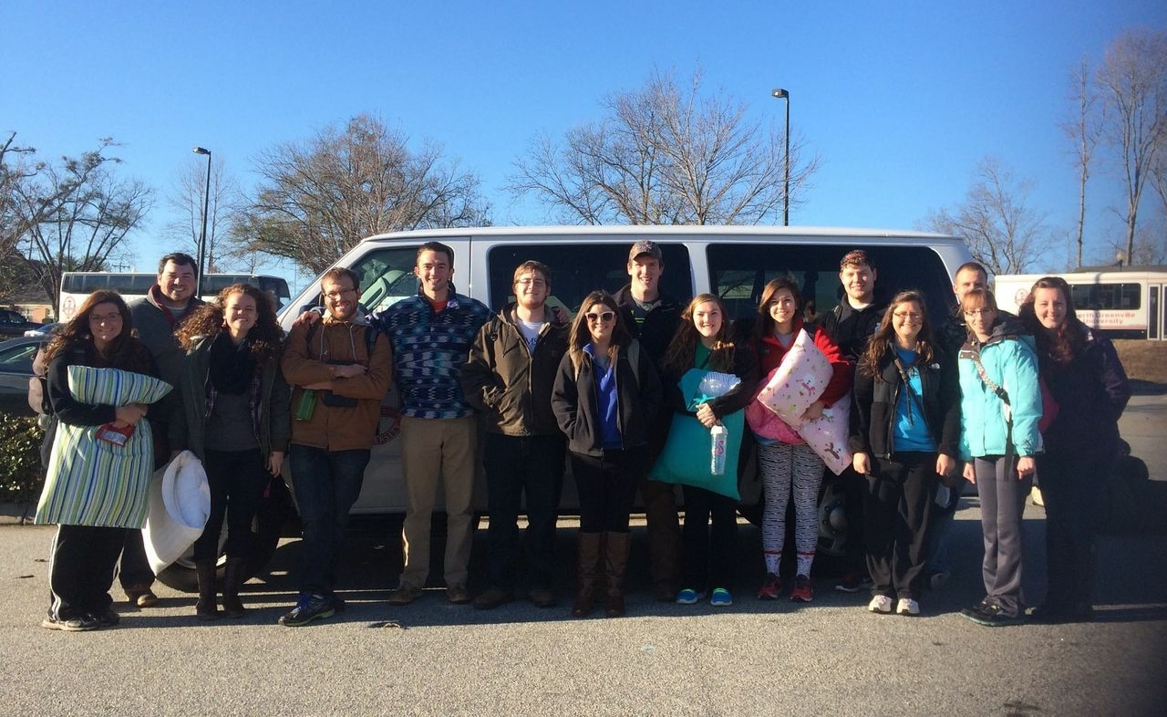 Thirteen North Greenville University students, along with two&nbsp; students from other universities, prepare to embark on their mission trip to Cleveland, Ohio.