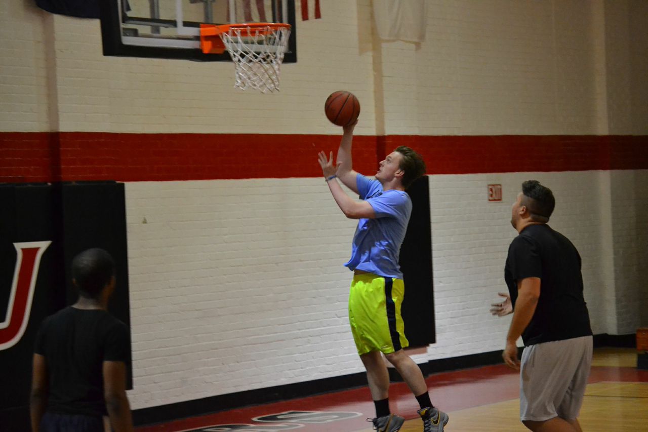 Josh Heatherly, a sophomore at NGU, plays intramural basketball for the second year.&nbsp;