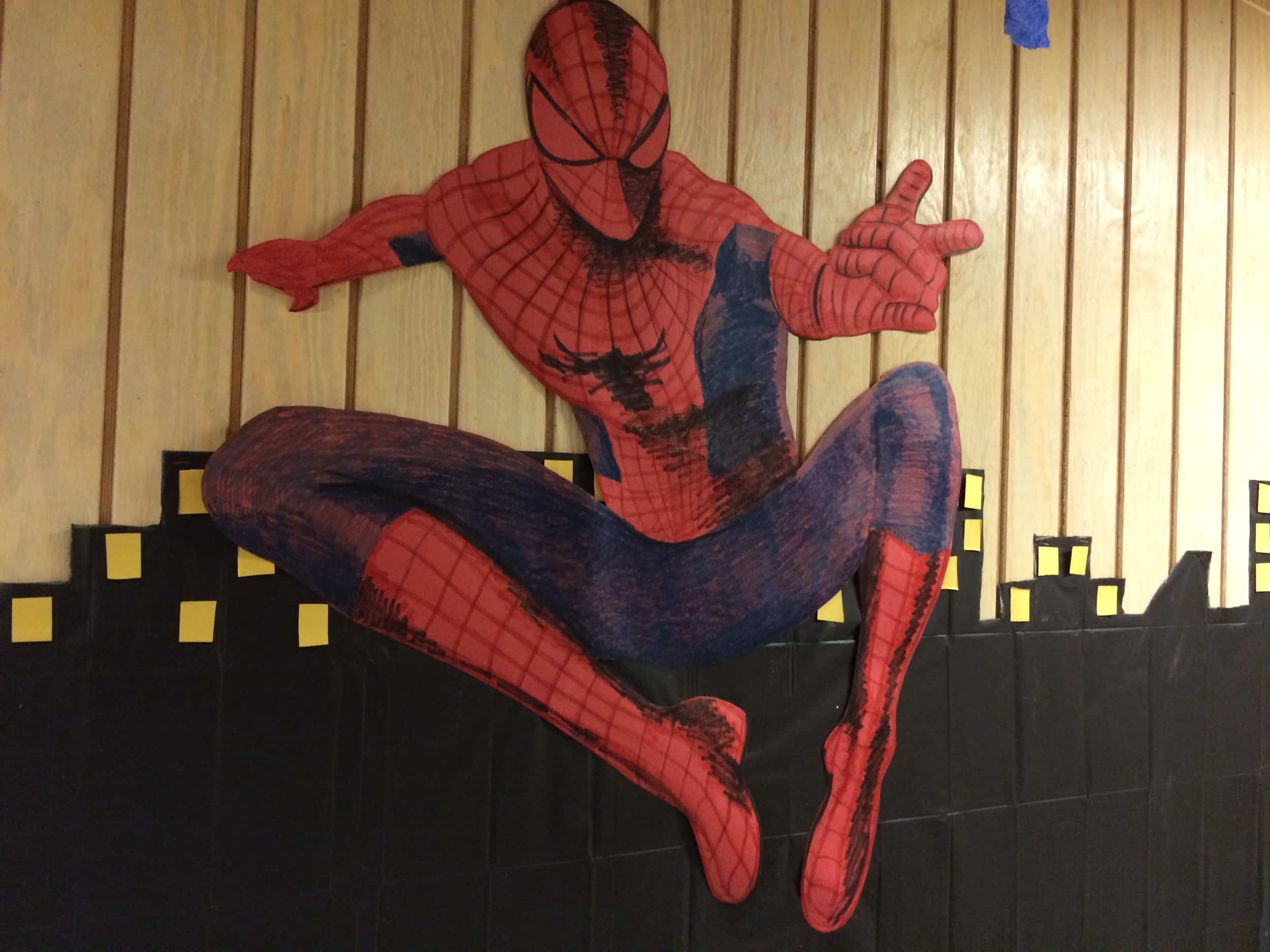 Spiderman hung out at Horton-Tingle.