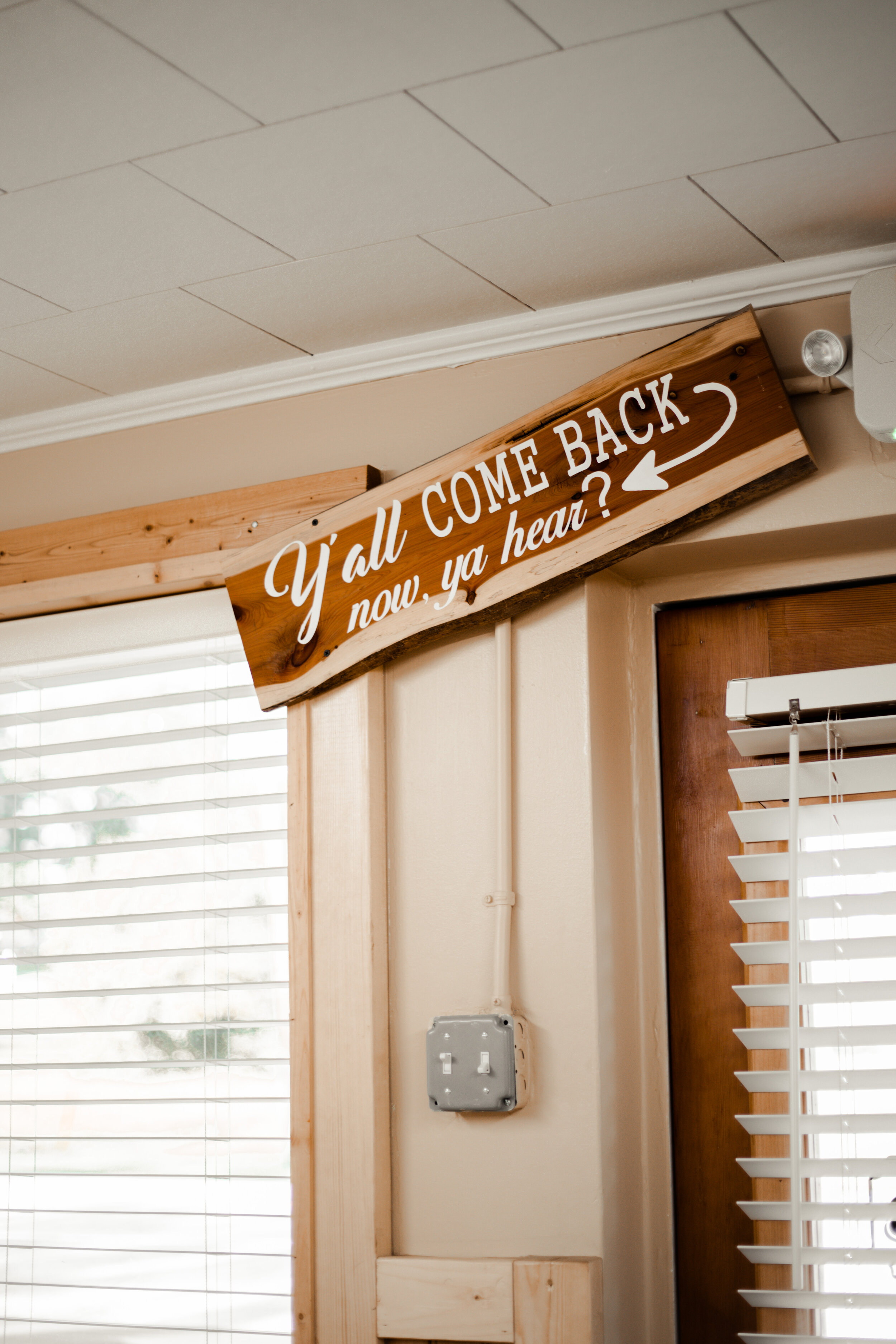 No small-town cafe is truly complete without this southern saying on the wall.