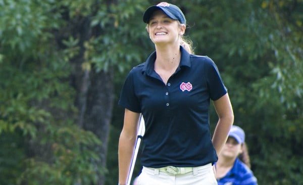Lauren Childs, a junior on the North Greenville women's golf team, saved an elderly man's life at the Founders Credit Union-Converse Fall Invite tournament held Sept. 15-16, 2014. She has been playing golf since she was a freshman in high school in 