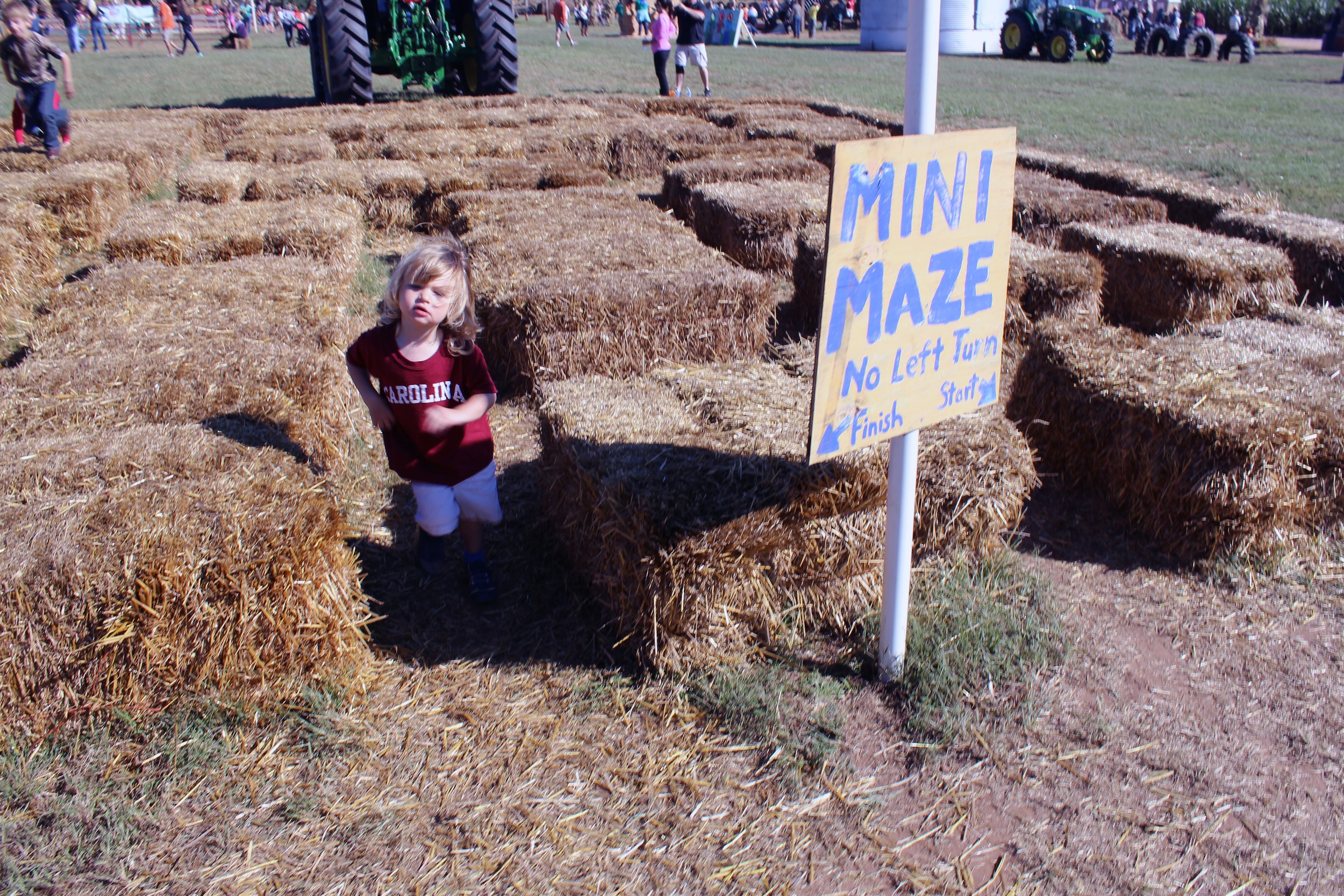 Not up to the full-size corn maze? You can tackle the mini-maze.