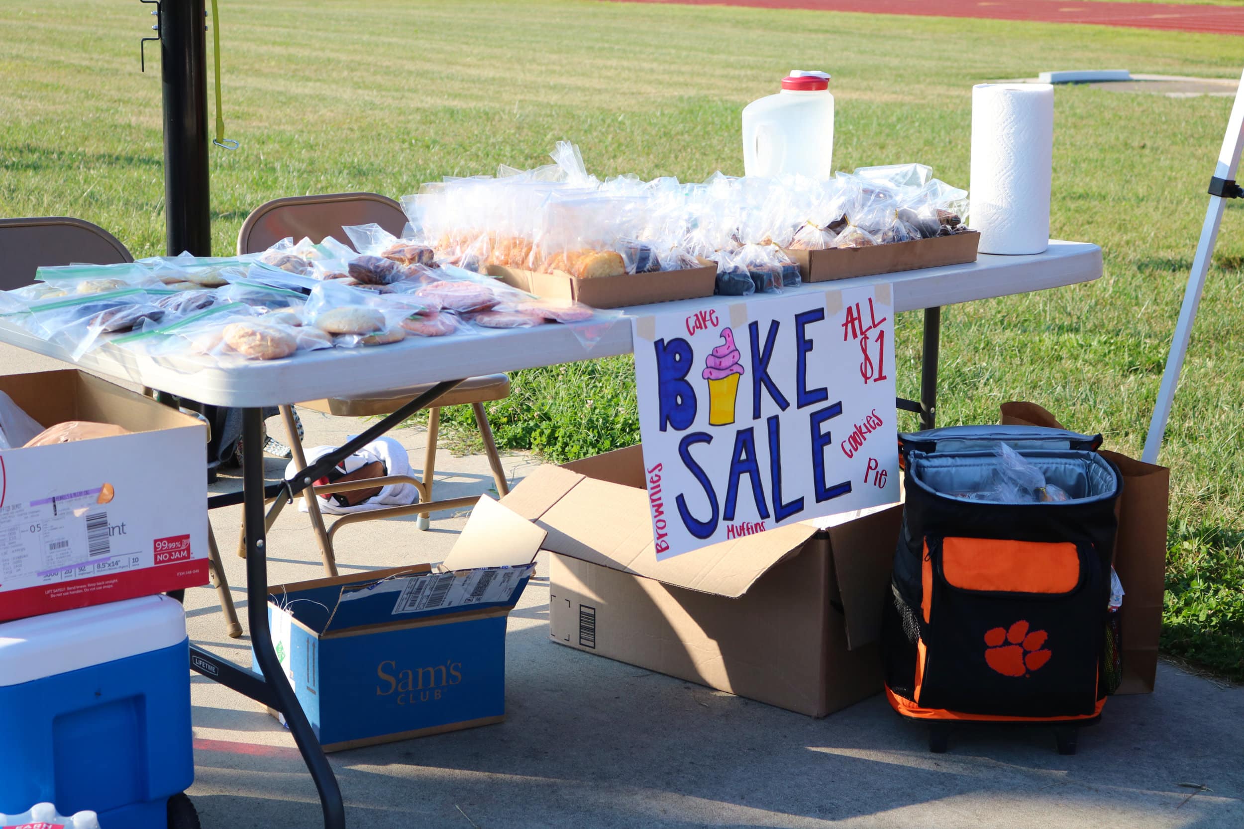 The health science department had a bake sale as well to help raise money.