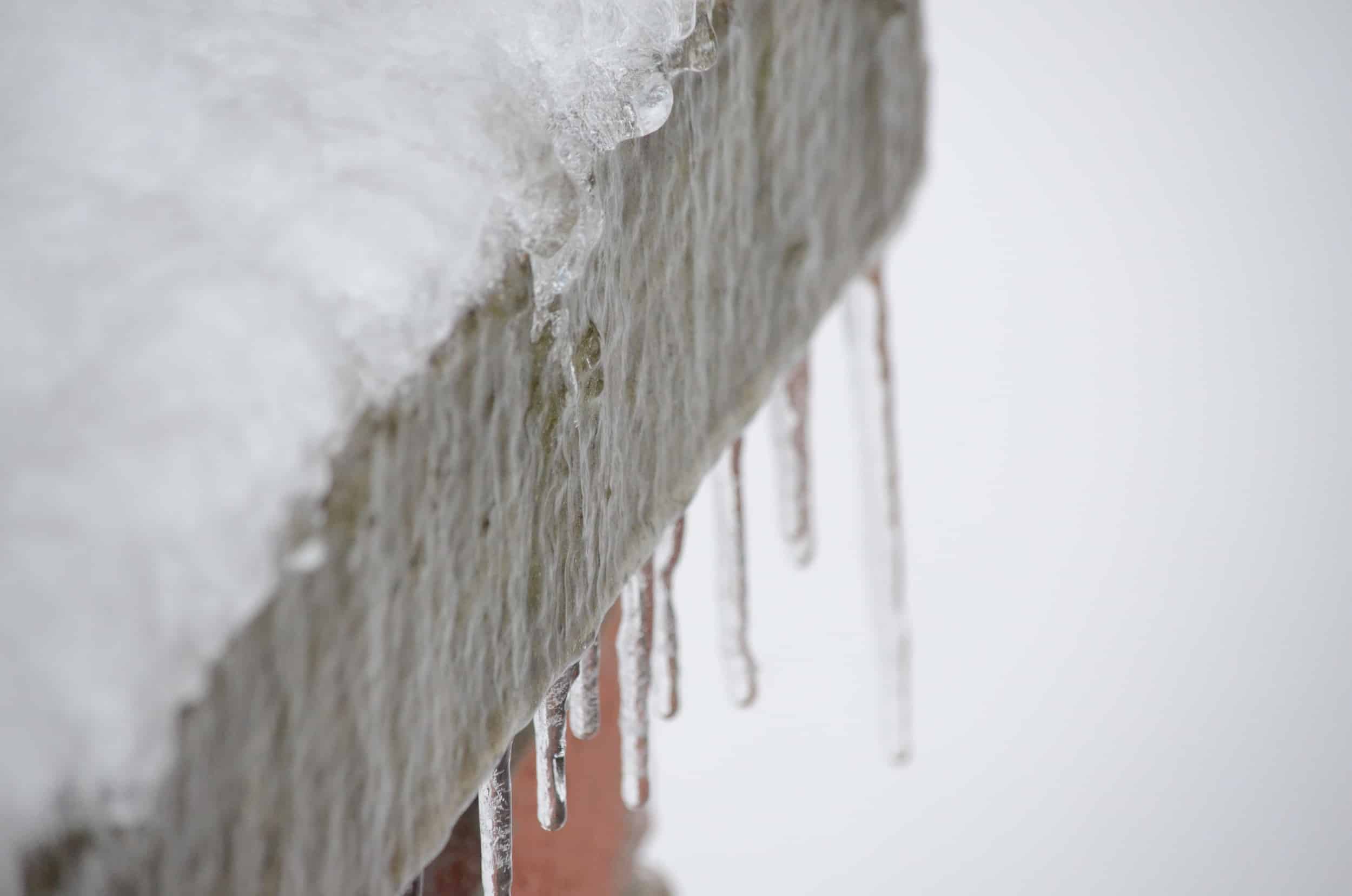 Icicles were dripping everywhere on campus.Photo by: Rebecca Meek