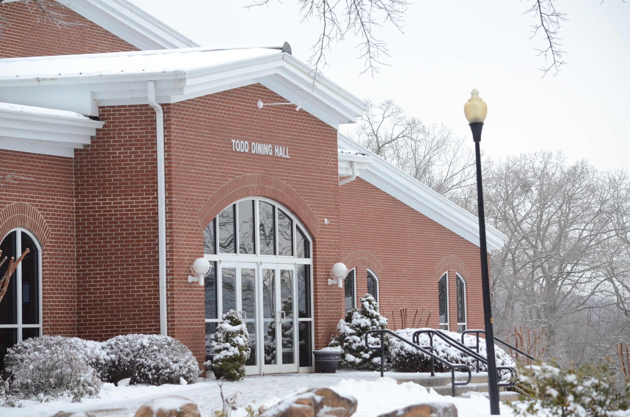 Thanks to Aramark students still had the opportunity to enjoy the dining hall during the snow day.Photo by: Rebecca Meek