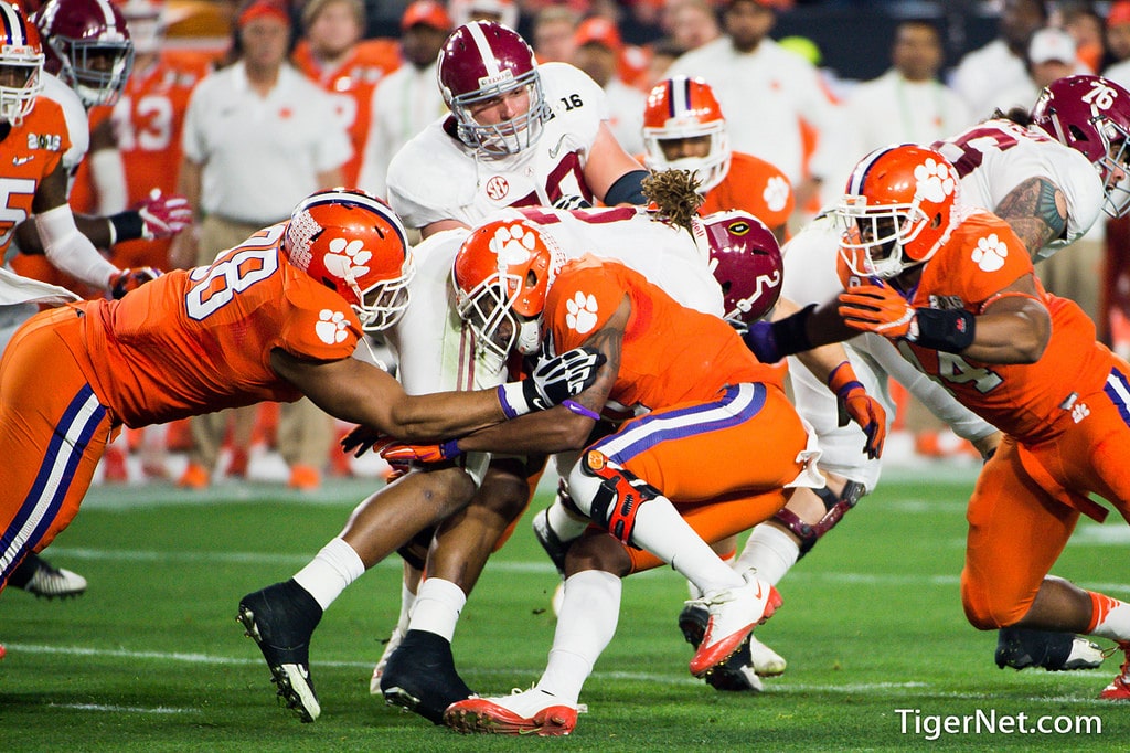 The Clemson Tigers went up against the Alabama Crimson Tide in the 2016 National Championship.&nbsp;Photo by Travis Blanks from TigerNet.com