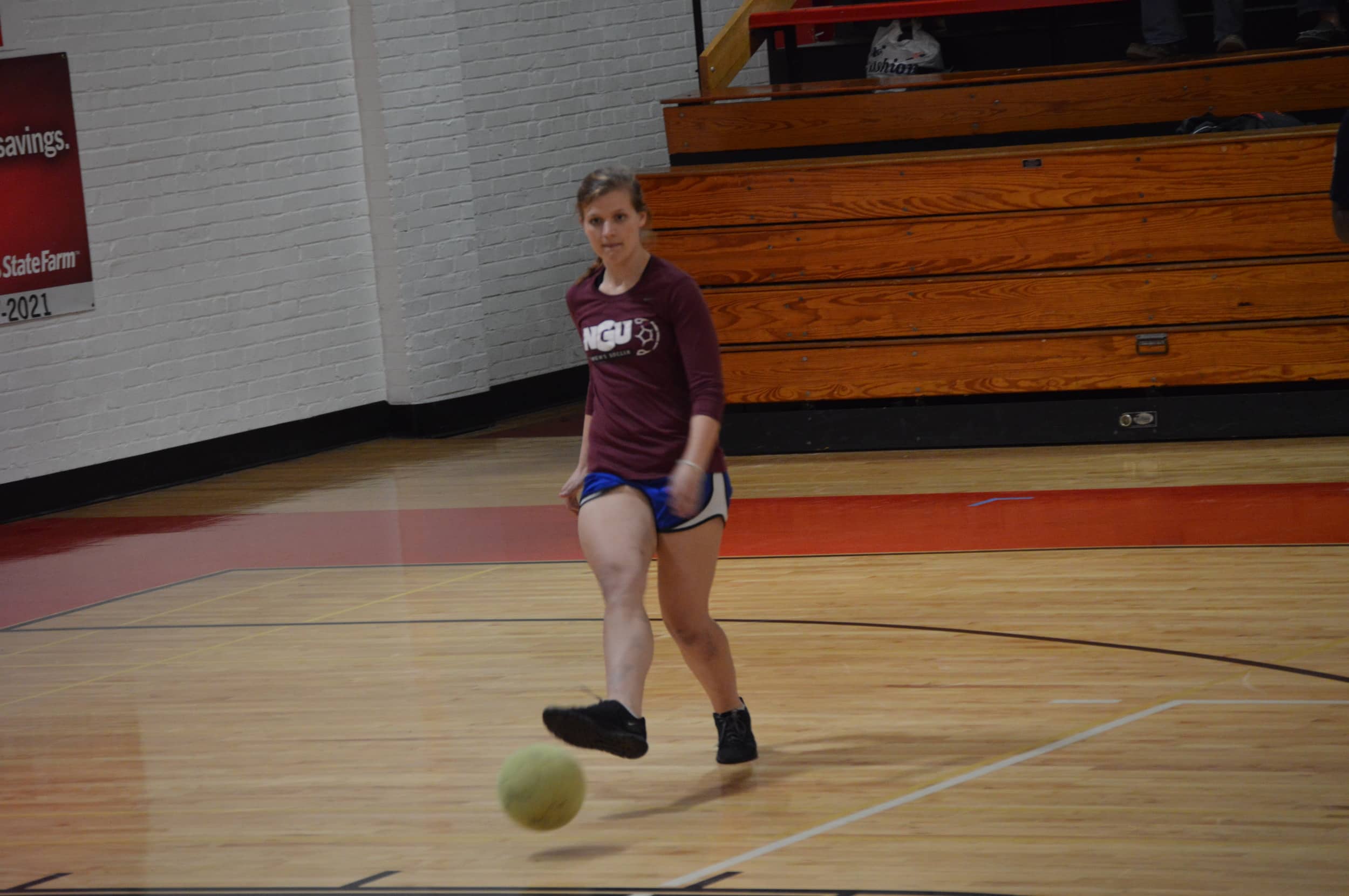 Passing the ball to her teammate,&nbsp;Kamryn Kelley is ready to win.