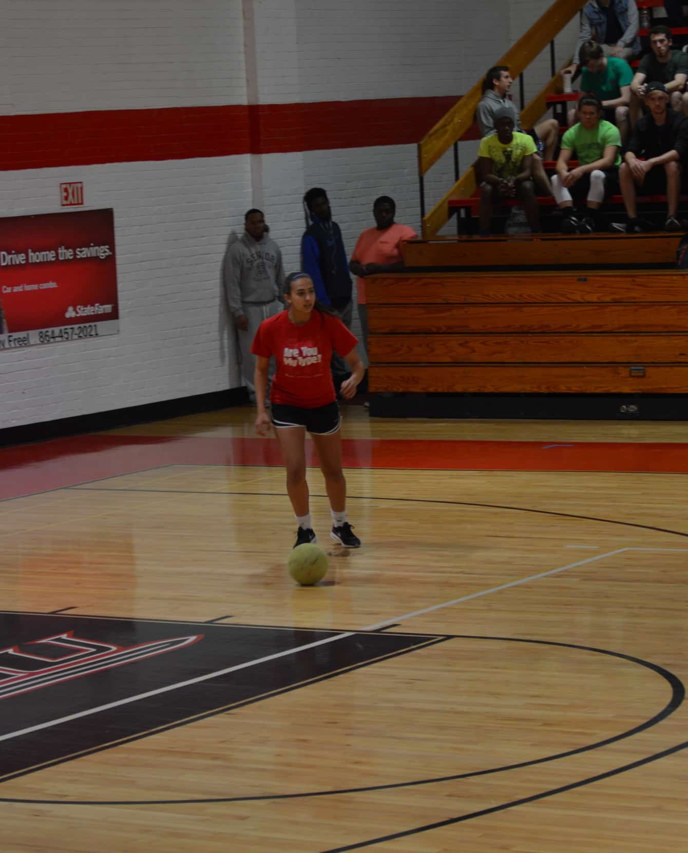 Looking to see who on her team is open,&nbsp;Sierra Singh is ready to pass the ball.