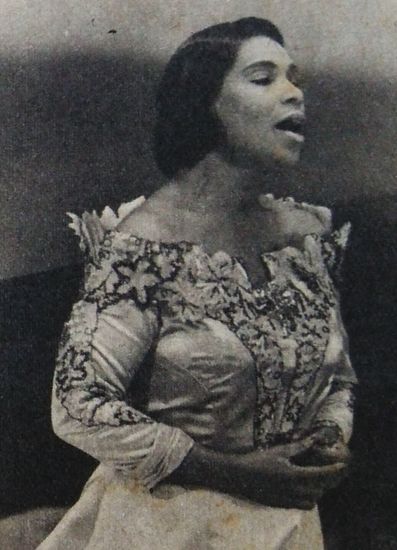Marian Anderson sings an aria with her rare three octave vocal range. Photo courtesy of Wikimedia Commons.