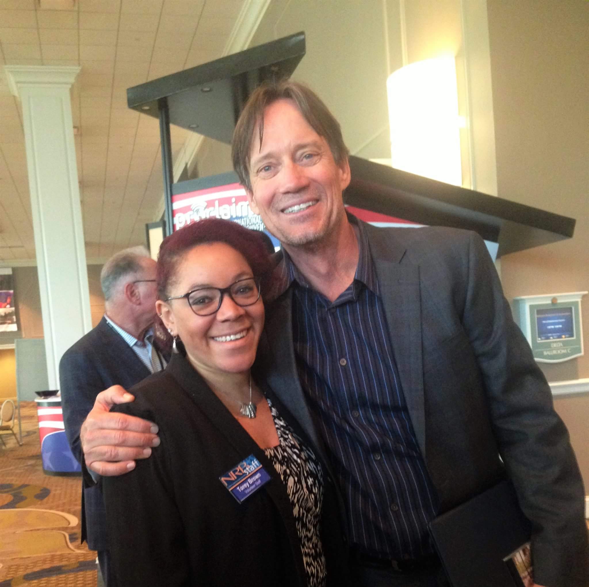 Torey Brown grabs a photo with Kevin Sorbo. Photo courtesy of Torey Brown.